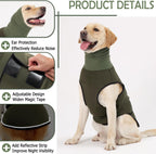 KOESON dog thunder jacket with ear cover army green small size