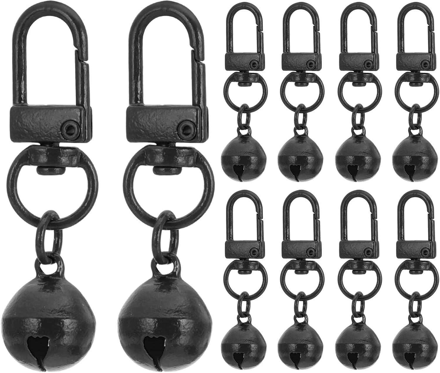 PATIKIL 10 PCS Dog Bell, Cat Bell Small Pet Collar Bells Keychain Cute Bulk Loud Jingle for Dog Collar Charm Pendant - Image 11