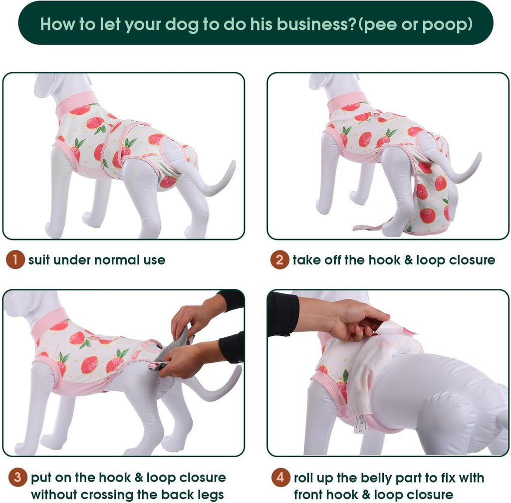 Kuoser elastic breathable pet bodysuit for post-surgery healing