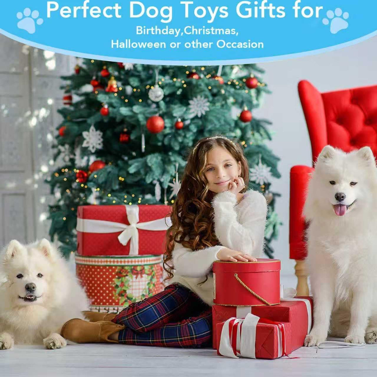 Bzonsmart Dog Squeaky Toys Tough Plush Chew Toys Bundle for Small Medium Large Dogs Interactive Dog Toys to Keep Them Busy Durable Dog Toys for Teething Chewing Playing Training - Image 9