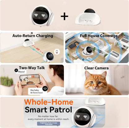Belcore movable security camera roaming on floor