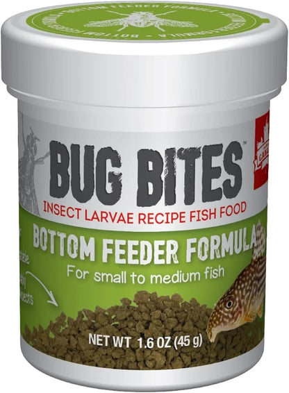 Fluval Bug Bites Bottom Feeder Fish Food, Granules for Small to Medium Sized Fish, 1.60 Oz., A6586 - Image 1