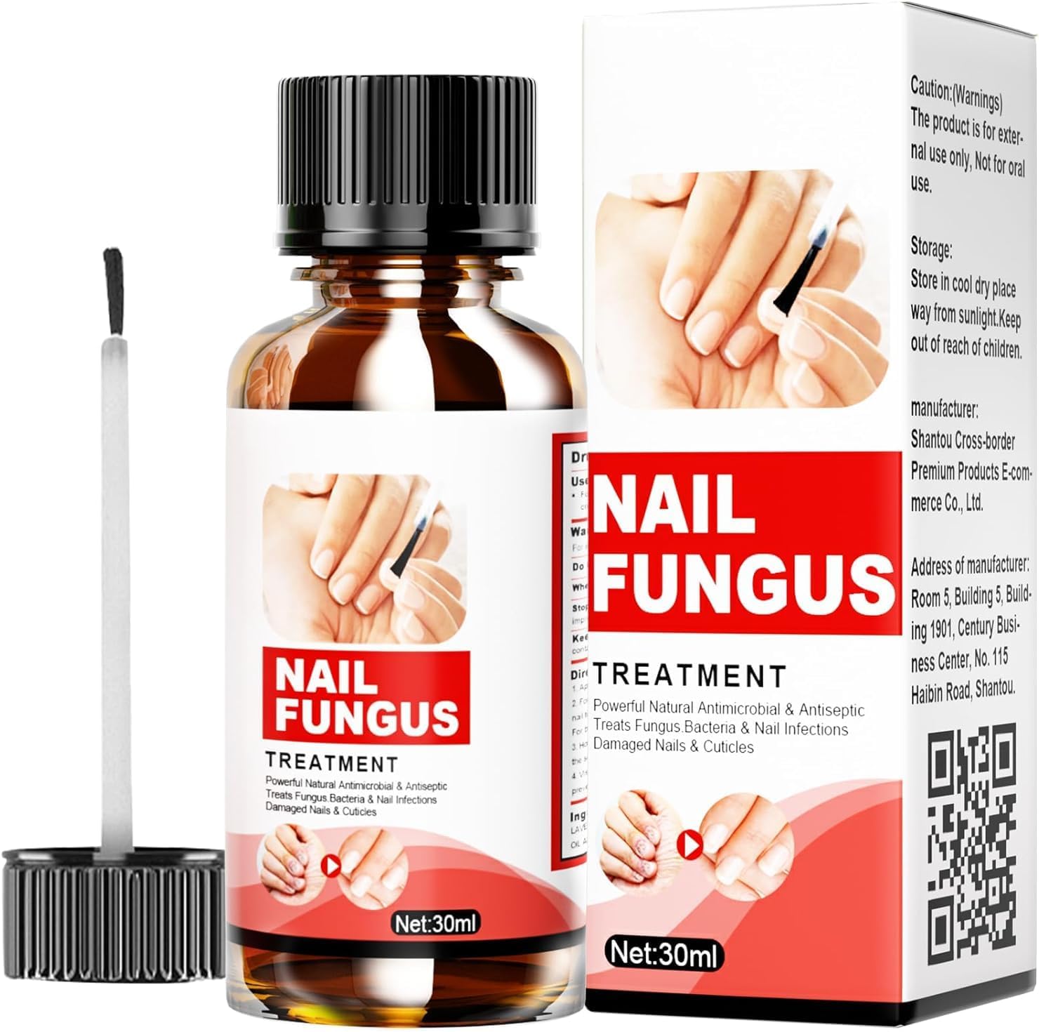 ERISAMO Toenail Fungus Treatment Extra Strength 30ml bottle front view for fungal nail repair.