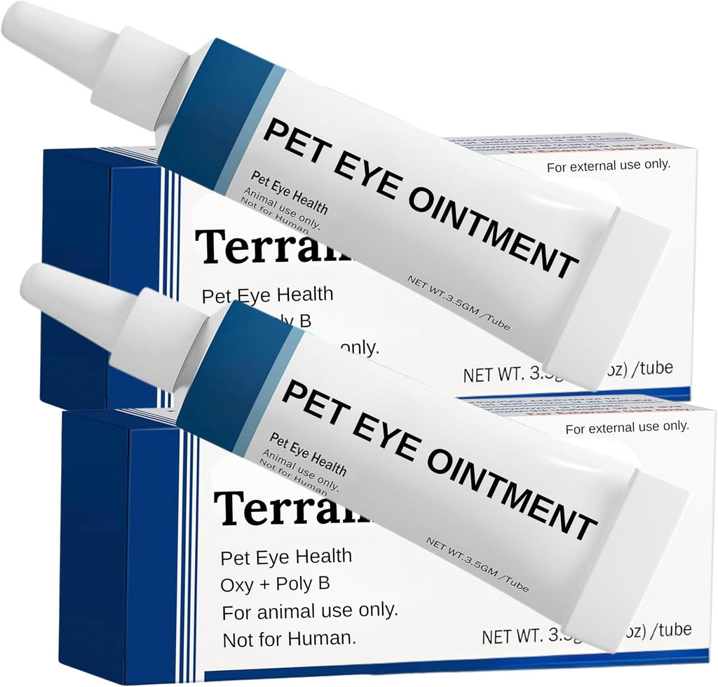TerraPet Pet Eye Cream front view of the two pack packaging for dogs and cats