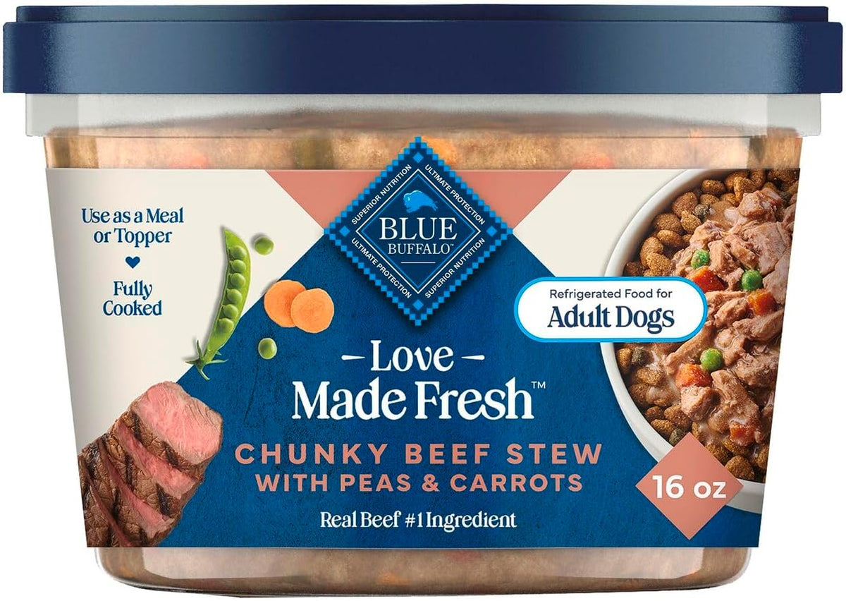 Blue Buffalo Love Made Fresh Natural Adult Dog Food, Refrigerated, Chunky Chicken Stew with Carrots and Peas, Fresh Dog Food, Ready-to-Serve, 2-lb Tub - Image 12
