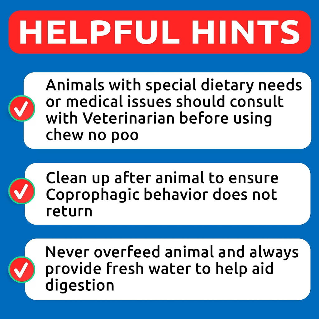 Instructions for daily dosage of Bark and Spark chews
