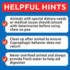 Instructions for daily dosage of Bark and Spark chews