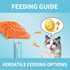 Signature cat treat sachet showing vitamin and taurine benefits