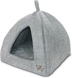 Best Pet Supplies Cat Bed for Indoor Cat, Domed Tent House with Removable Pillow, Covered Cat Cave for Small Dog, Puppies and All Breeds of Cats - Gray, 16 x 16 x H:16" - Image 15