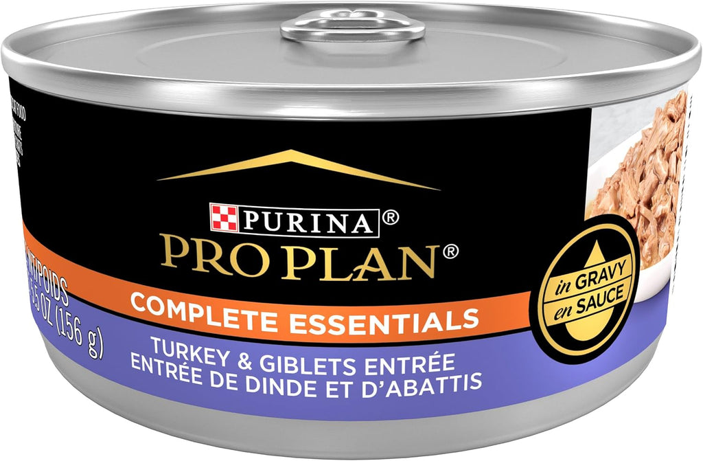 Purina Pro Plan Gravy, High Protein Wet Cat Food Variety Pack, Complete Essentials Chicken and Turkey Favorites - (Pack of 24) 3 oz. Cans - Image 14
