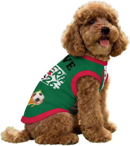 HMGFMGSLMG Mexico pet soccer shirt folded display