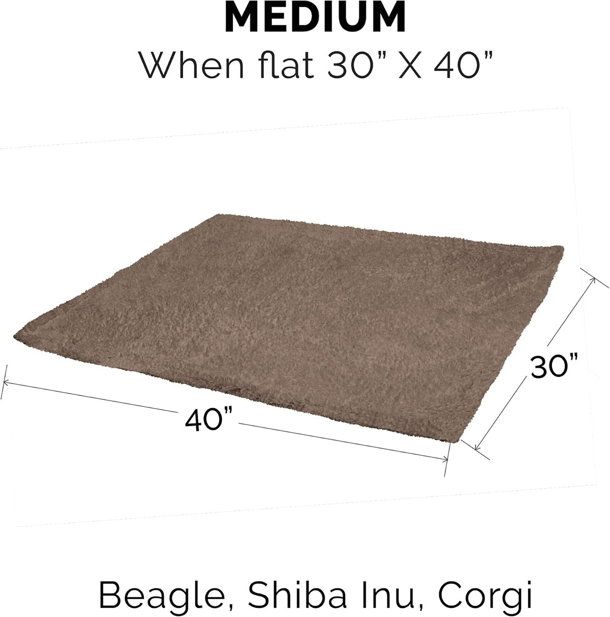Furhaven self warming dog blanket spread over a living room couch
