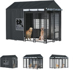 LYBOSH brand gray industrial grade polyester shelter for large dog cages