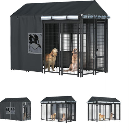 LYBOSH brand gray industrial grade polyester shelter for large dog cages