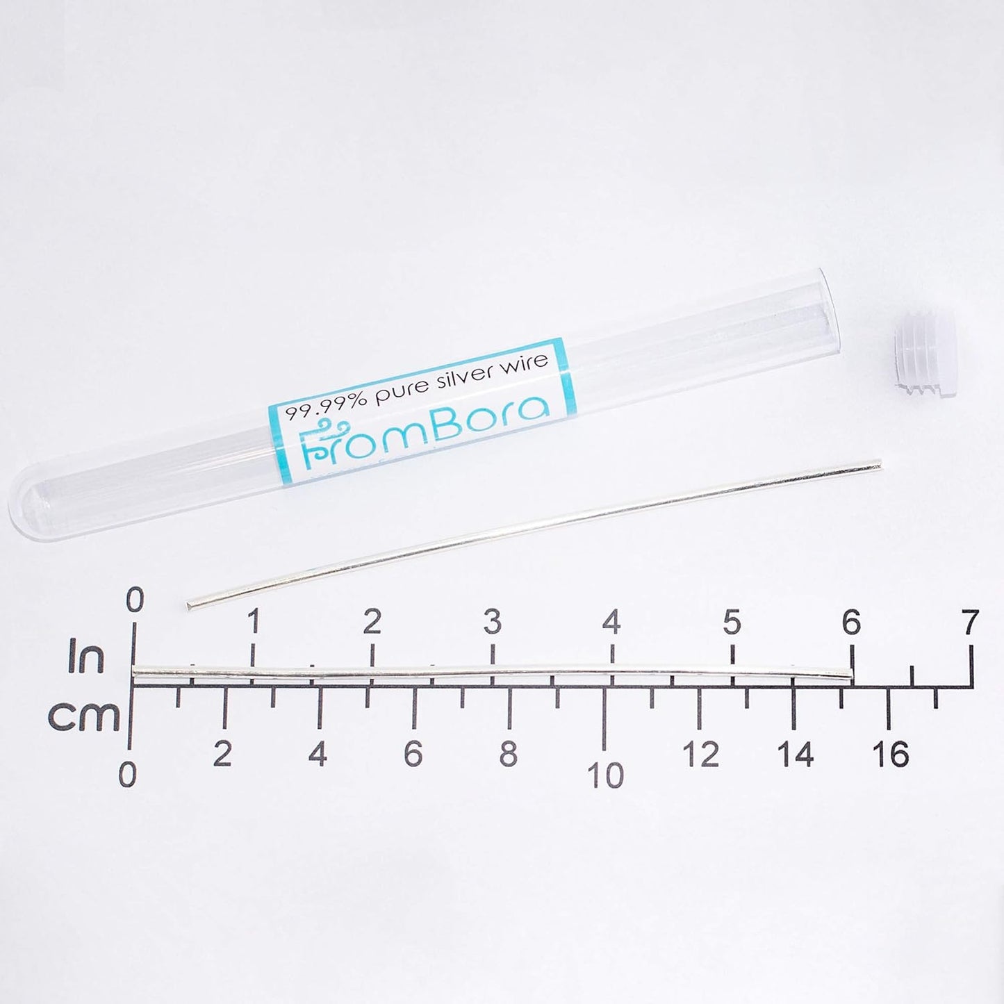 FromBora Colloidal Silver Generator Wire pair of pure silver rods displayed on a white background.