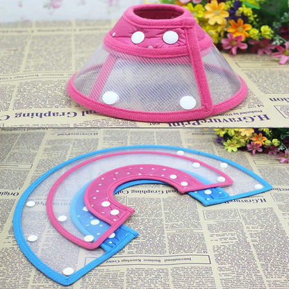 Andiker small blue protective pet cone preventing wound licking