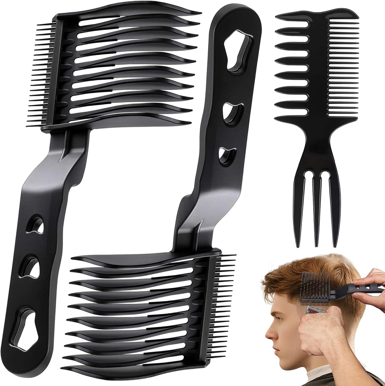 Ramglyo Blend Friend Fade Comb Set 3 piece front view