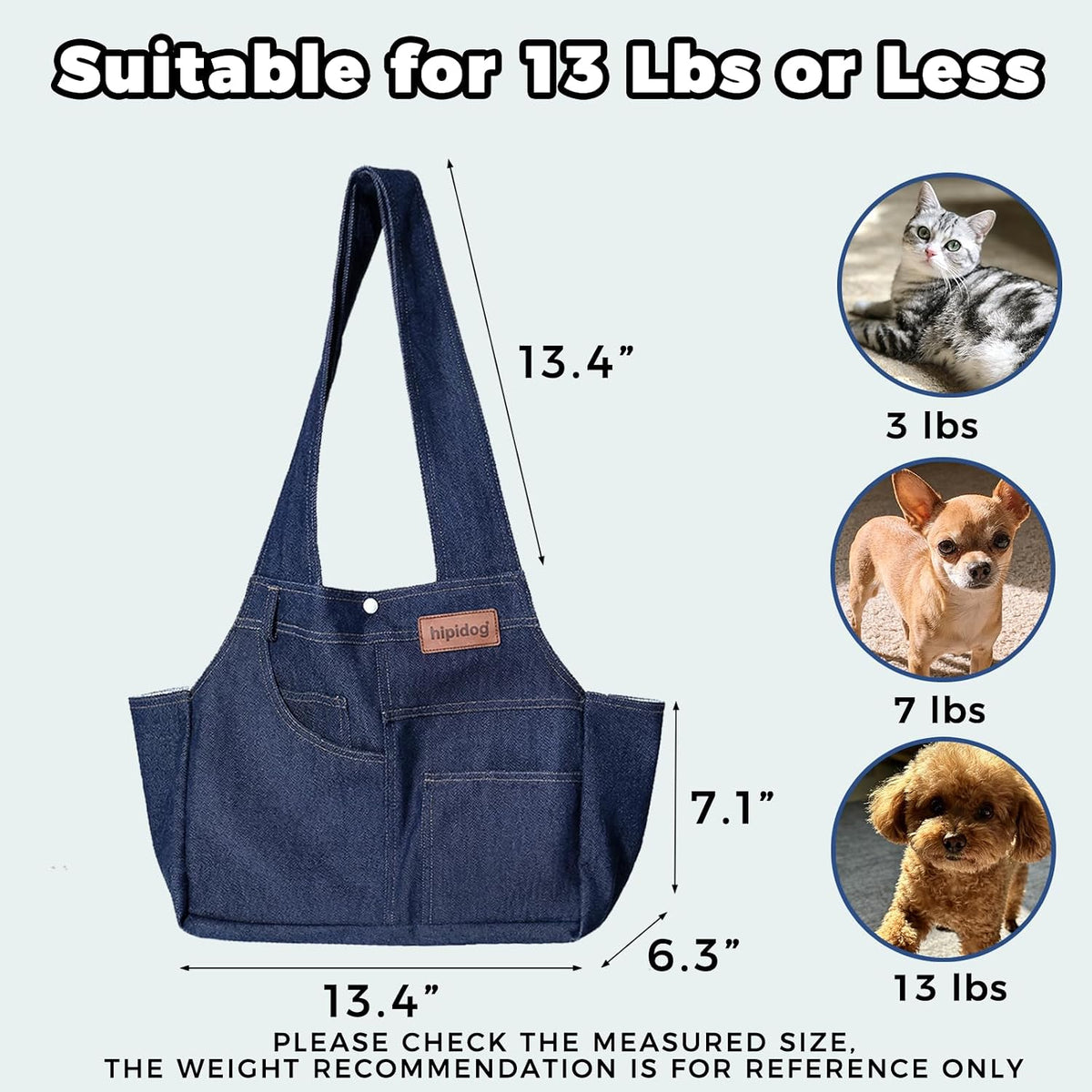 Abuul pet sling carrier with side pockets