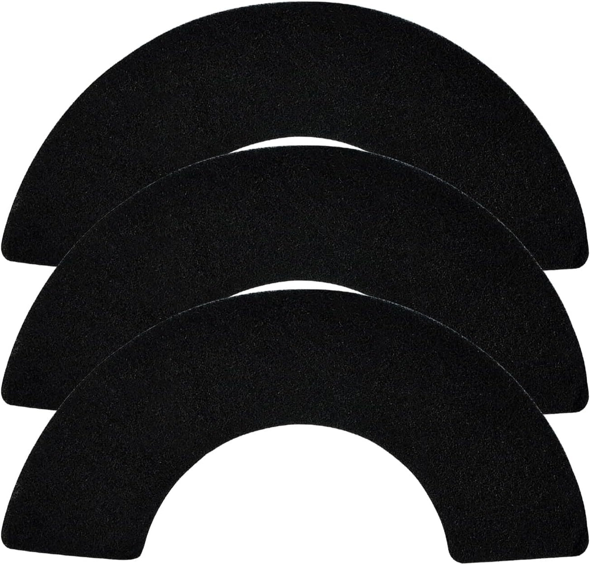 Hymsqn3 replacement carbon filter front view showing semi-circular activated charcoal pad.