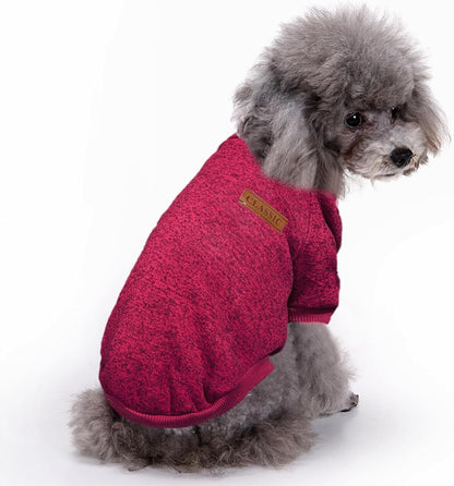 Jecikelon Fleece Dog Sweaters for Small Dogs, Soft Puppy Clothes for Doggie, Warm Dog Winter Outfits, Cute Pullover Sweatshirt Apparel for Pet Cats (Pink, S) - Image 10