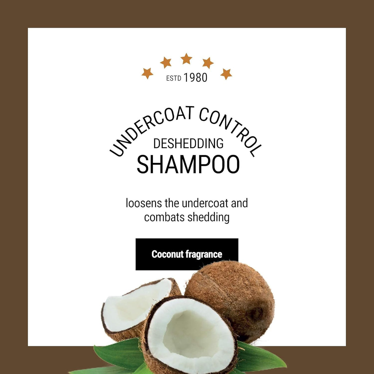 The Coat Handler Undercoat Control shampoo back label instructions