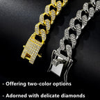 DKJEkdje kitten metallic jewelry chain displaying the extensive cubic zirconia studding alignment
