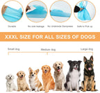 SUPRONLOVE XXXXL puppy training pads laid out flat demonstrating the massive thirty-one by fifty-five inch dimensions