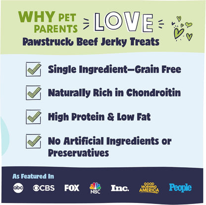 Pawstruck beef esophagus dog treats for hip and joint health