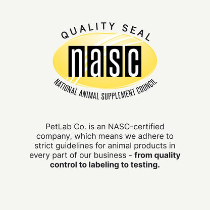PetLab Co. Joint Care Chews supplement jar showing glucosamine and green lipped mussel ingredients