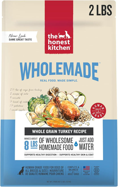 The Honest Kitchen Human Grade Wholemade(TM) Dehydrated Dog Food, Whole Grain Beef and Oat, 10 lb (makes 40lbs) - Image 10