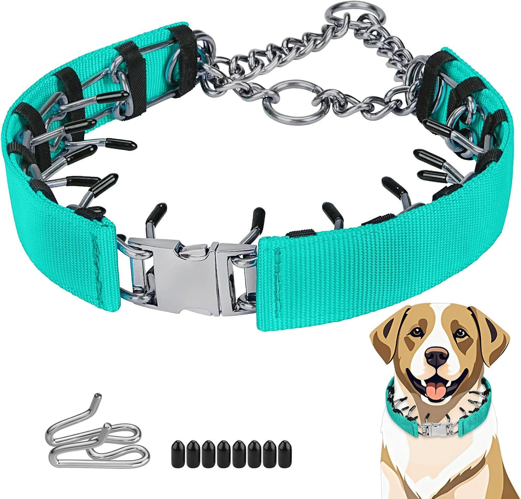 Pinch Prong Collar for Large Medium Small Dogs, Stainless Steel Choke Collar for Dogs with Qucik Release Buckle - Image 9