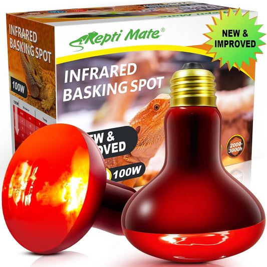 Wacool Terra infrared reptile heat lamp bulb front view for terrarium heating