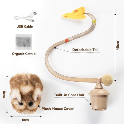 Migipaws interactive rodent toy packaged and ready for indoor kitten playtime.