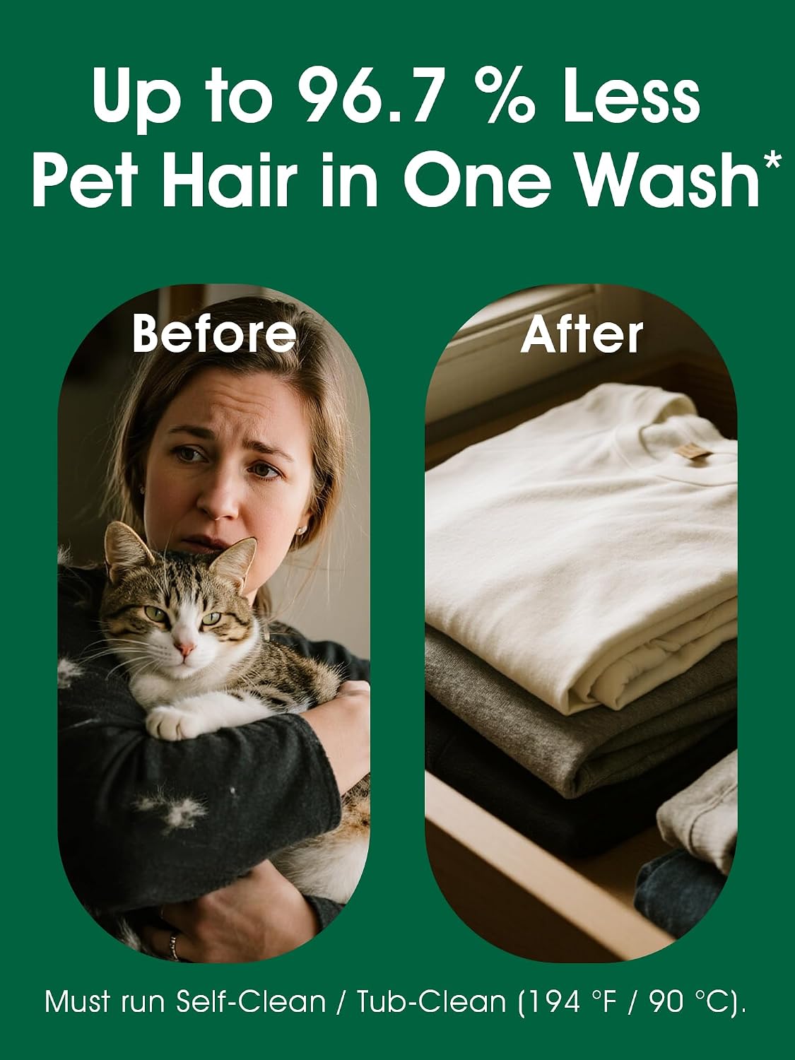 Close up of Seedshub Pet Hair Remover powder packaging