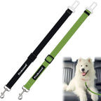 2-Pack Dog Car Seat Belt, 3-in-1 Headrest-Mounted Dog Seatbelt for Car, Adjustable Nylon Pet Safety Leash with Elastic Buffer & Reflective Stitching, Durable Car Harness for Dogs Fits Most Vehicles - Image 12