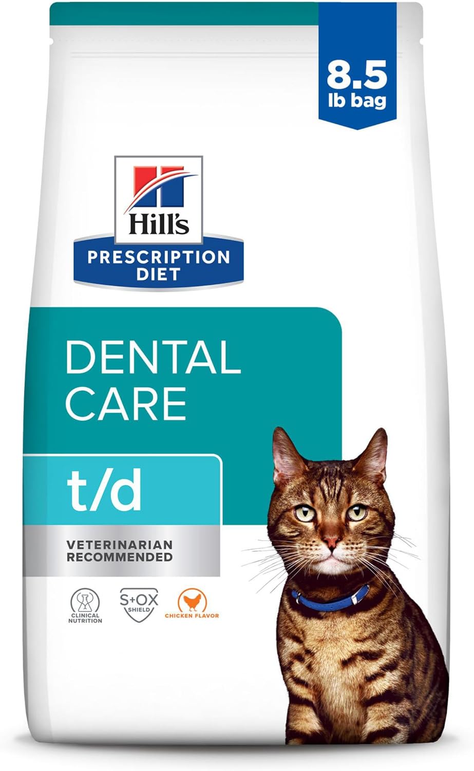 Hill's Prescription Diet t/d Dental Care Dry Cat Food, Chicken, 4 lb. Bag - Image 14