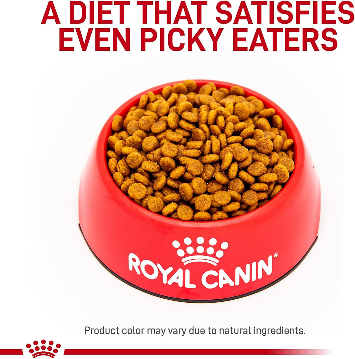 Close up shot of the flavor profile description on the Royal Canin Renal Support F dry food bag.