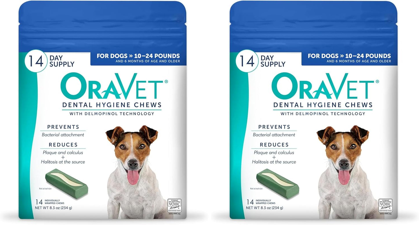 ORAVET Dental Chews for Dogs, Oral Care and Hygiene Chews (Small Dogs, 10-24 lbs.) Blue Pouch, 30 Count - Image 10