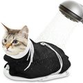 Catcan Cat Bathing Bag front view showing the premium white and black breathable mesh fabric.