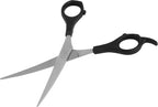 Laazar curved pet grooming scissors angled view for cats and dogs