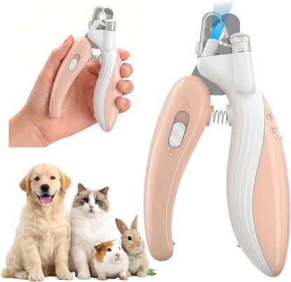 Cat & Dog Nail Clippers with LED Light, Illuminates Nail Bloodline to Prevent Overcutting, Pet Nail Trimmer with Safety Guard & Built-in Nail Catcher for Dog Cat Rabbit Small Animals(Blue) - Image 10