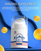 BNYEE salmon oil pump bottle showing back label instructions