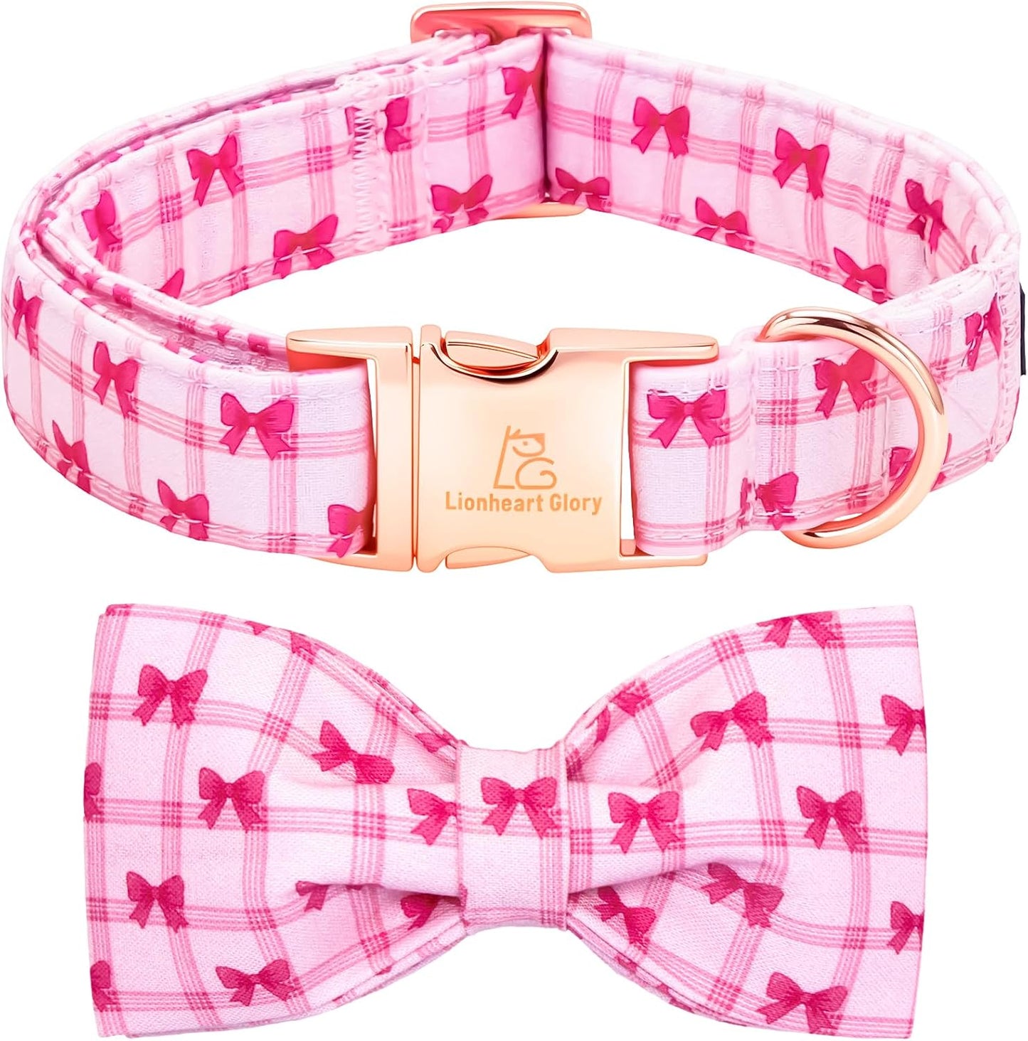Small dog wearing blue Lionheart Glory duck pattern collar