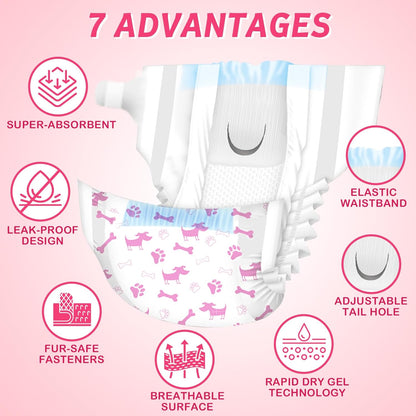 Close up of pink checkerboard pattern on premium leak proof puppy nappies