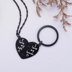 Stainless steel heart puzzle pendants for pet and owner.