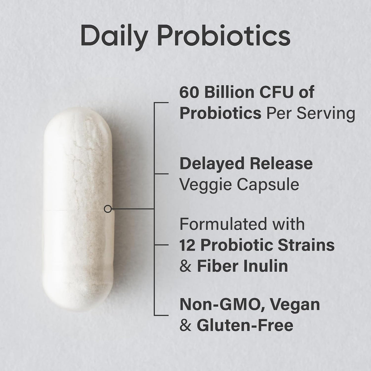 Sports Research Daily Probiotics supplement facts label