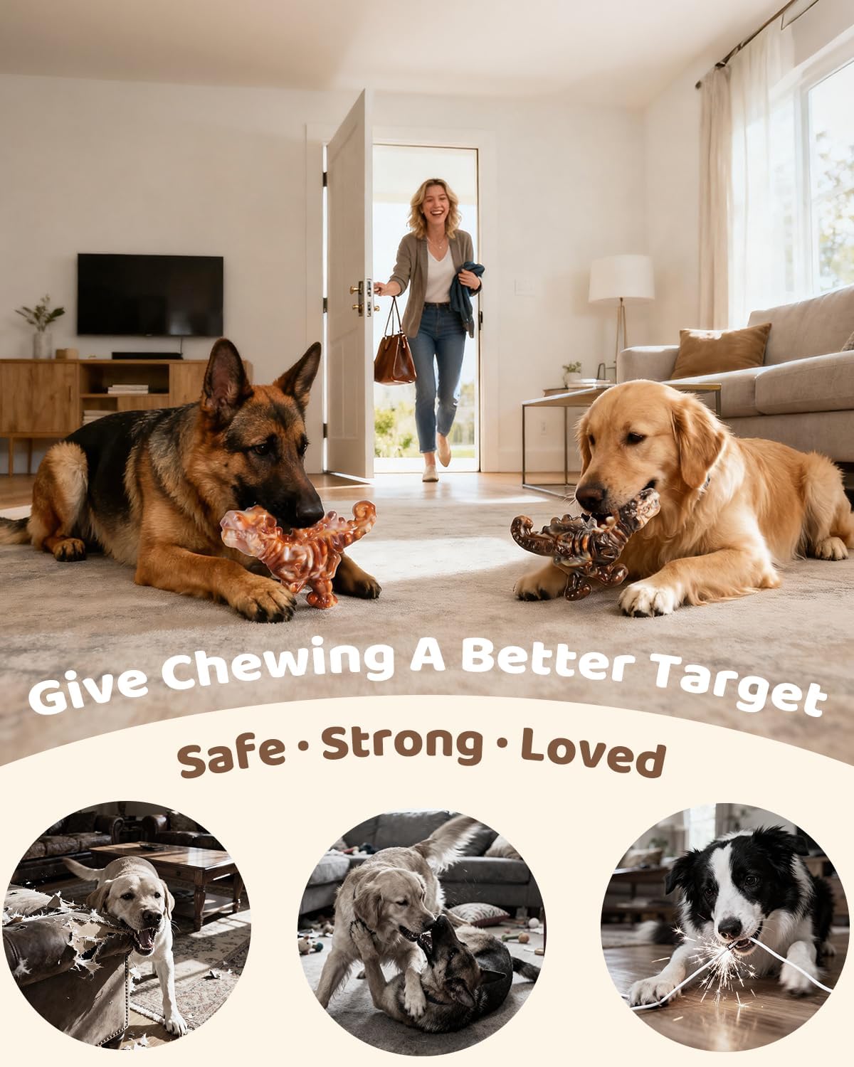 ChienBox dog toy packaging showcasing two-pack set