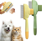 Triharyar cat hair brush and dog brush set front view for pet grooming