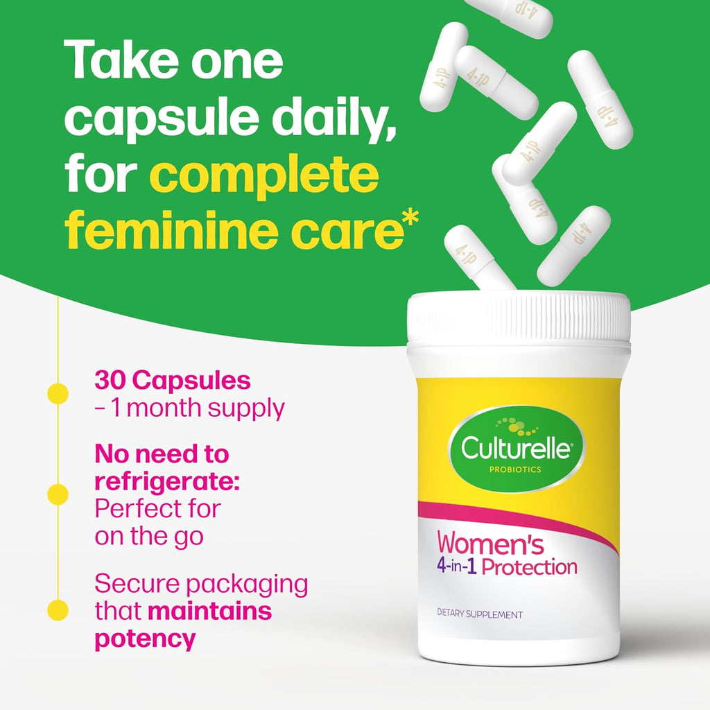 Culturelle women health probiotic capsule close up
