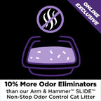 Arm and Hammer slide platinum cat litter box demonstration showing non-stick slide